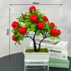 Chậu cây mini bonsai nhân tạo cao, điểm nhấn xanh mát, giảm giá chỉ 72.000₫ 7