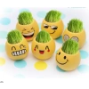 Chậu Cây Mini MOIJ Mặt Cười Đáng Yêu Kèm Đất & Hạt Giống Cỏ Tóc Bộ Trồng Cho Bé Khám Phá