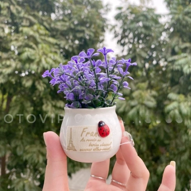 Chậu cây tiểu cảnh OTOVIP - Set bàn, tablo xe, tượng, giảm còn 44.100 VND