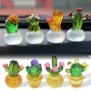 Chậu Cây Xương Rồng Mini Nhựa Resin Trong Suốt - Trang Trí Bàn Giá 38.5k