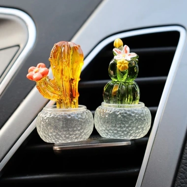 Chậu Cây Xương Rồng Mini Nhựa Resin Trong Suốt - Trang Trí Bàn Giá 38.5k