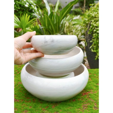 Chậu Gốm Sứ Ang Bo Dùng - Cây Cảnh Mini Phòng Khách & Bàn - Giá 39.000 VND
