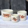 Chậu gốm sứ mini nắp phích thiết kế HUY NAM - Đa màu, giá 30.000 bàn, ban công 9