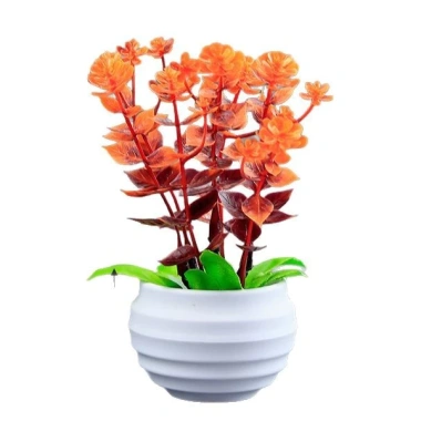 Chậu hoa Mini - Hoa giả, cây cảnh, trang trí nhà búp bê, terrarium, giá chỉ 35k