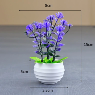 Chậu hoa Mini - Hoa giả, cây cảnh, trang trí nhà búp bê, terrarium, giá chỉ 35k