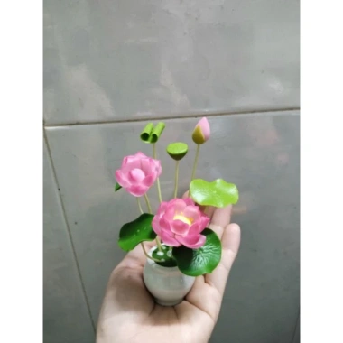 Chậu hoa sen đất sét mini - Trang trí nhà cửa, giảm giá 53.000₫, bền, tinh tế