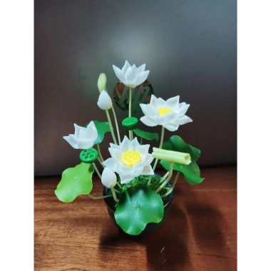 Chậu hoa sen đất sét mini - Trang trí nhà cửa, giảm giá 53.000₫, bền, tinh tế