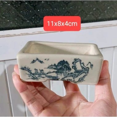 Chậu mini bonsai gốm Bát Tràng - Giá 19.000đ, chất liệu cao, thiết kế tinh tế 4