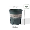 Chậu nhựa MONROVIA size LỚN cho hoa hồng, cây cảnh mini, rau, để bàn, ban công, vườn - 85.000đ 10