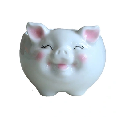 Chậu Sen Đá Xương Rồng Mini Hình Heo Sứ Cao Cấp Bàn Văn Phòng Giá Ưu Đãi 62.000₫