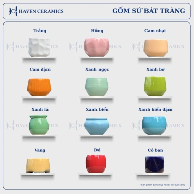 Chậu sứ mini Haven Ceramics trồng cây để bàn miệng 8cm – Giá 9.500đ, thiết kế tinh tế 7