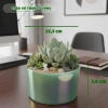 Chậu sứ tráng gương 12,5x7,5cm mini để bàn, màu sang trọng, giảm giá 36.000₫