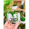 Chậu sứ VinaXinh 8cm trồng sen đá, xương rồng, cây cảnh để bàn - In họa tiết, giá 29.000₫ 5