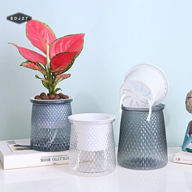 Chậu tự dưỡng vân kim cương 2.204 - Chậu mọng nước mini để bàn, trang trí cây hoa, giá ưu đãi 35.100 VND 5