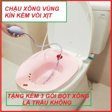Chậu xông vùng kín PUKASILK size lớn - Thảo dược tự nhiên, chăm sóc sau sinh, 44.099₫ 2