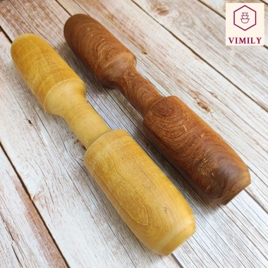 Chày gỗ nghiến núi đá giã tôm, cua - Vuông 6cm x Dài 33cm, giá chỉ 39.000₫