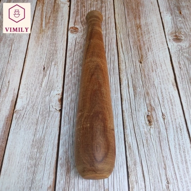 Chày gỗ nghiến núi đá giã tôm, cua - Vuông 6cm x Dài 33cm, giá chỉ 39.000₫