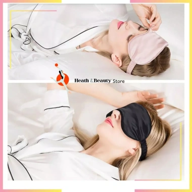 Che mắt ngủ trưa lụa mềm, bịt mắt ngủ nhẹ nhàng kèm túi đựng 59.000₫