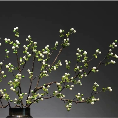 Cherry Cổ loại 1 đủ nhánh, cành dài 105cm - Trang trí Tết siêu đẹp, giá 84.000đ