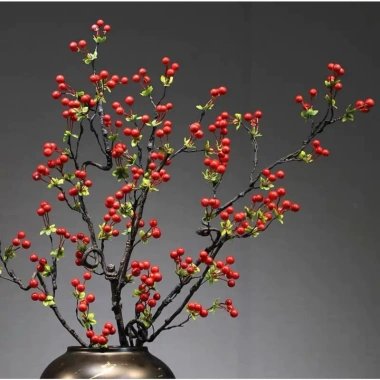 Cherry Cổ loại 1 đủ nhánh, cành dài 105cm - Trang trí Tết siêu đẹp, giá 84.000đ 2