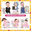 Chibi Bảng Thông Tin Trang Trí Thôi Nôi và Sinh Nhật Bé Trai, Bé Gái - Giá 136.000 giảm 20 phần trăm