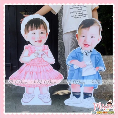 Chibi sinh nhật 70cm Thiết kế mẫu xem trước, in theo yêu cầu, giá ưu đãi 159k