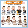 Chibi sinh nhật 70cm Thiết kế mẫu xem trước, in theo yêu cầu, giá ưu đãi 159k 7