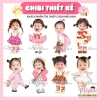 Chibi sinh nhật 70cm Thiết kế mẫu xem trước, in theo yêu cầu, giá ưu đãi 159k 8