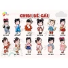 Chibi sinh nhật in hình thôi nôi bé gái trai - miễn phí thiết kế tặng chân đứng 38.000đ 4