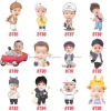 Chibi sinh nhật in hình thôi nôi bé gái trai - miễn phí thiết kế tặng chân đứng 38.000đ 7
