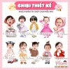 Chibi sinh nhật thôi nôi bé gái - FREE thiết kế, gửi mẫu trước khi in, chỉ 50.000 VND 5