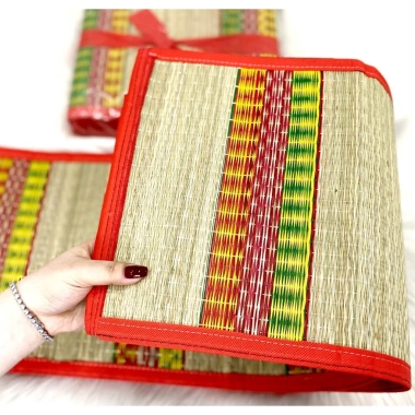 Chiếu Cói VN Xuất Khẩu Dày Dặn, Bền Đẹp, Xếp Gọn Tiện Lợi - Du Lịch, Hàng Loại 1 Giá Sỉ 109.500 VND 2