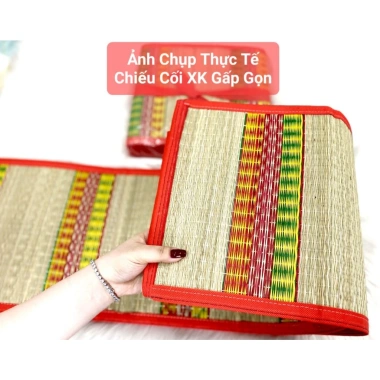 Chiếu Cói VN Xuất Khẩu Dày Dặn, Bền Đẹp, Xếp Gọn Tiện Lợi - Du Lịch, Hàng Loại 1 Giá Sỉ 109.500 VND 8