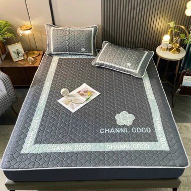 Chiếu điều hoà cao su non màu trơn Bọc chun Boss Decor - phủ đệm, đủ size, tặng 2 vỏ gối cùng màu - giá ưu đãi 357.200₫