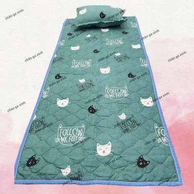 Chiếu văn phòng 3 trải sàn cao cấp chống trơn trượt, đệm du lịch 90x200cm gấp gọn đa năng - Giá 55.000 10