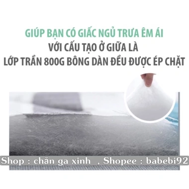 Chiếu văn phòng 3 trải sàn cao cấp, chống trơn trượt, đệm du lịch 90x200cm gấp gọn tiện lợi đa năng - Giá 65.000₫ 5