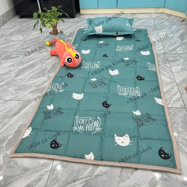 Chiếu văn phòng 3 trải sàn cao cấp, chống trơn trượt, đệm du lịch 90x200cm gấp gọn tiện lợi đa năng - Giá 65.000₫ 8