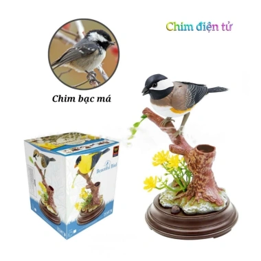 Chim Điện Tử Tự Hót Khi Có Âm Thanh Đồ Chơi Nhà Cửa Vui Nhộn, Tặng Pin 10