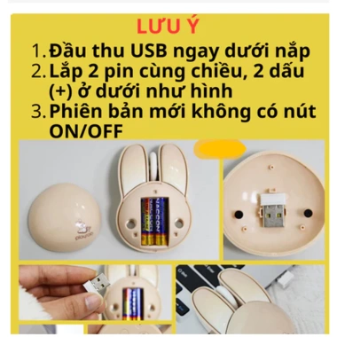 CHÍNH HÃNG Chuột không dây Bluetooth MOFII M6 Tai thỏ cute, tặng pin CM6, giá 134k