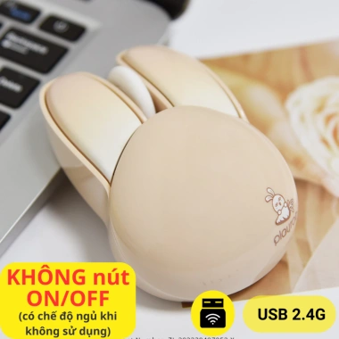 CHÍNH HÃNG Chuột không dây Bluetooth MOFII M6 Tai thỏ cute, tặng pin CM6, giá 134k