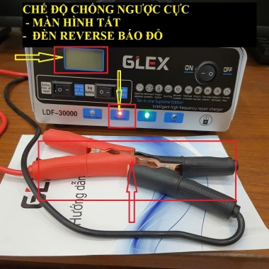 CHÍNH HÃNG GILEX Sạc bình ắc quy 12V/24V 200AH - Khử Sunfat, Sạc nhanh, Siêu bền, Giá 255k 2.026 9