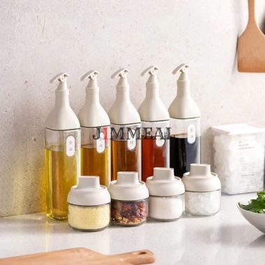 Chính hãng hũ đựng gia vị thủy tinh 500ml: dầu ăn, mật ong, xì dầu, nước mắm - 31.400đ 2