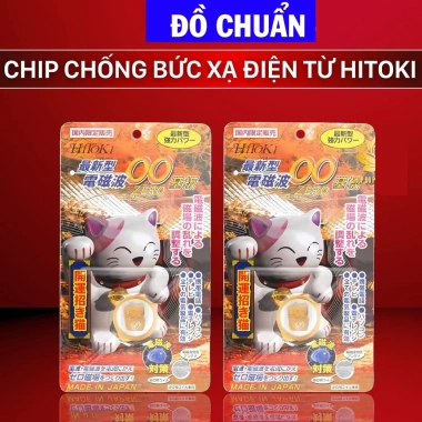 Chip Ngăn Bức Xạ Điện Từ HiToKi Nhật Bản Mèo Thần Tài Chính Hãng Giá 20.140₫