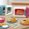CHLOCH Bộ đồ chơi nấu ăn trẻ em Bếp gas nhựa đa màu có lò vi sóng trò làm bánh 8
