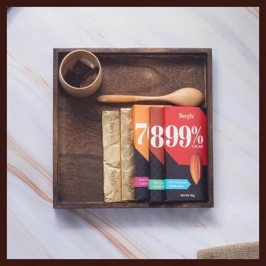 Chocolate Beryl Bar 5 vị 85g không đường Socola đen nguyên chất, giá chỉ 79.999đ