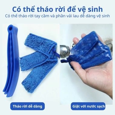 Chổi Vệ Sinh Khe Cửa Gió Điều Hòa Nội Thất Ô Tô - Bàn Chải 3 Mặt, Lau Bụi Cửa Sổ, Máy Lạnh, Rèm Tiện Lợi 25k 8