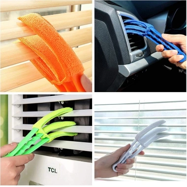 Chổi vệ sinh khe kẽ cửa gió 3 mặt - Lau bụi cửa sổ, máy lạnh, rèm cửa 20.000đ 5