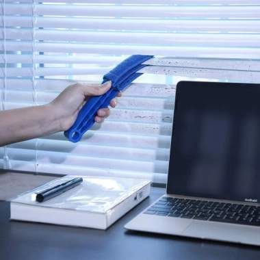 Chổi vệ sinh khe kẽ cửa gió 3 mặt - Lau bụi cửa sổ, máy lạnh, rèm cửa 20.000đ 6