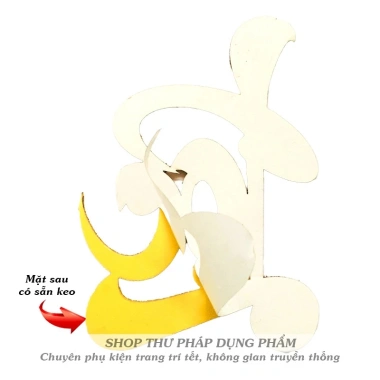 Chữ Thư Pháp 10cm Keo Dán Trang Trí Tết Decor Không Gian Truyền Thống Giá 3.900₫