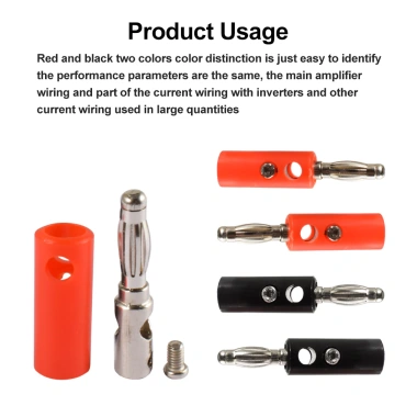 Chuối Cắm 10 chiếc 4mm - Kiểm tra cắm, kết nối âm thanh, video, loa, cáp adapter, thiết bị đầu cuối, giá ưu đãi 42.680₫